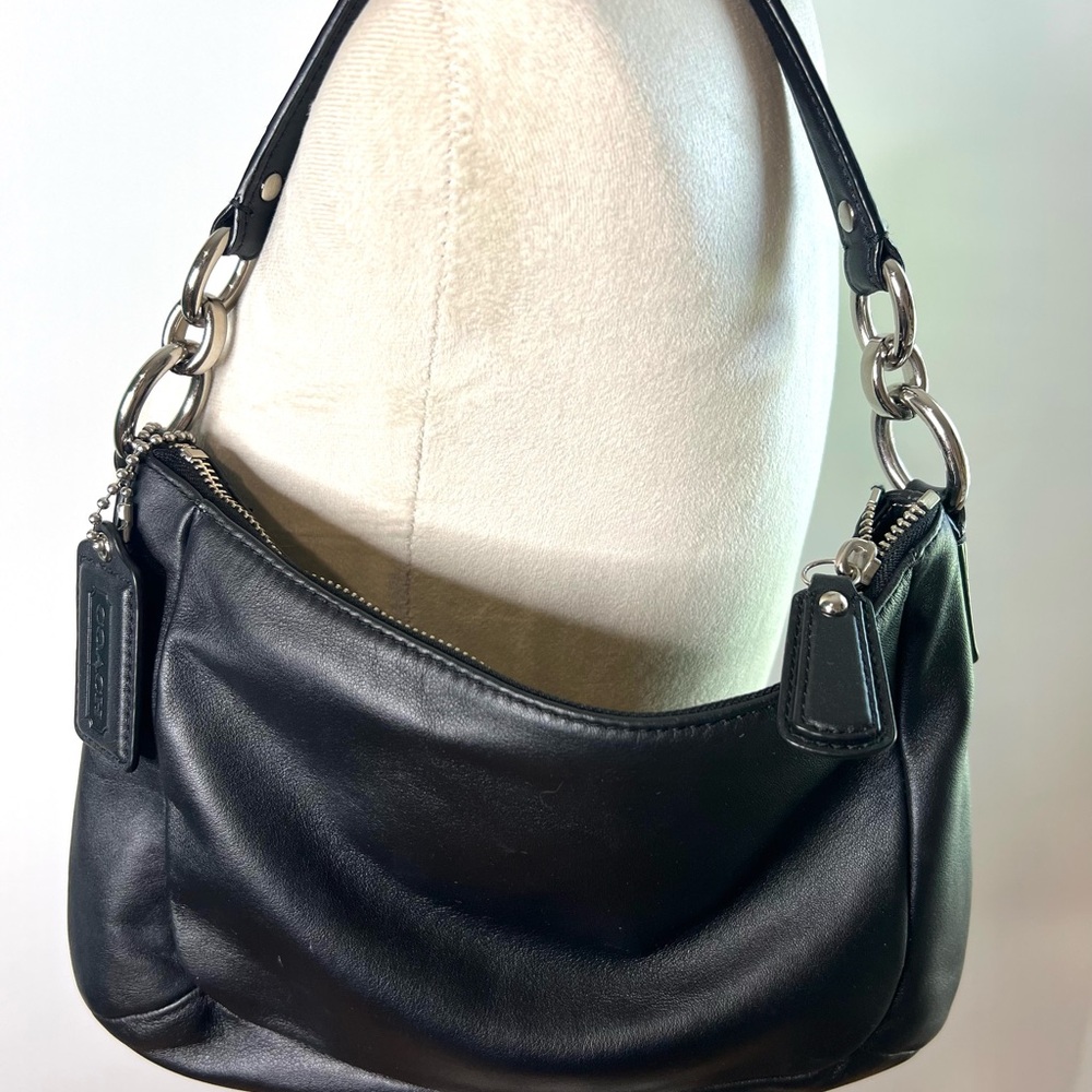 Coach Kirstin Shoulder Bag Black Silver Hardware Crossbody Strap Included  2013 - Picture 5 of 11